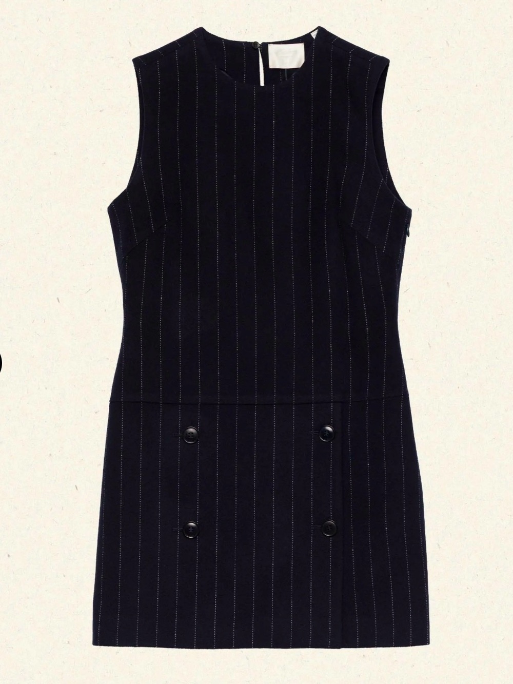 Doen Navy Pinstripe Dress - Picture 4 of 5
